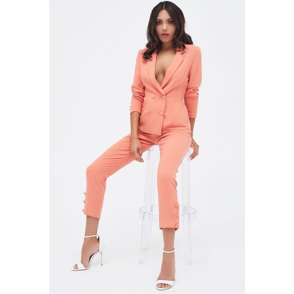 Lavish Alice Papaya blazer pants suit set Sold Out! US 2-4